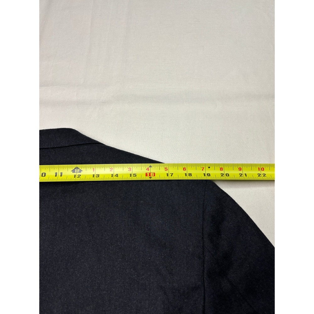 Brooks Brothers Makers Brooksease Blazer Mens 41 Reg Charcoal Gray Wool USA Made - Picture 13 of 14
